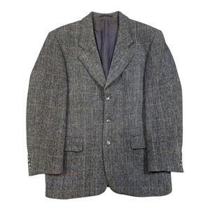 Prestige Harris Tweed Mens Sport Coat Blazer 42R Wool Tweed Vintage Prestige